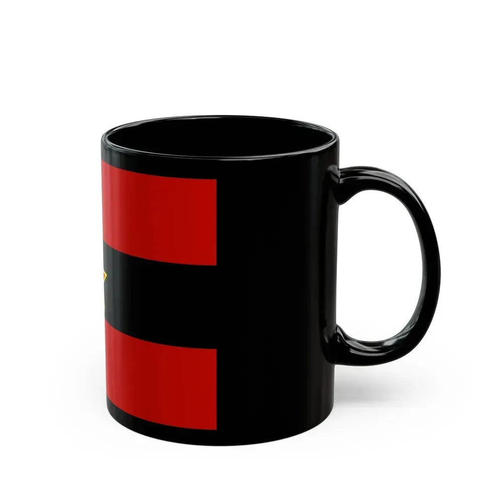Civil Ensign of Albania 1945 to 1992 - Black Coffee Mug - Go Mug Yourself