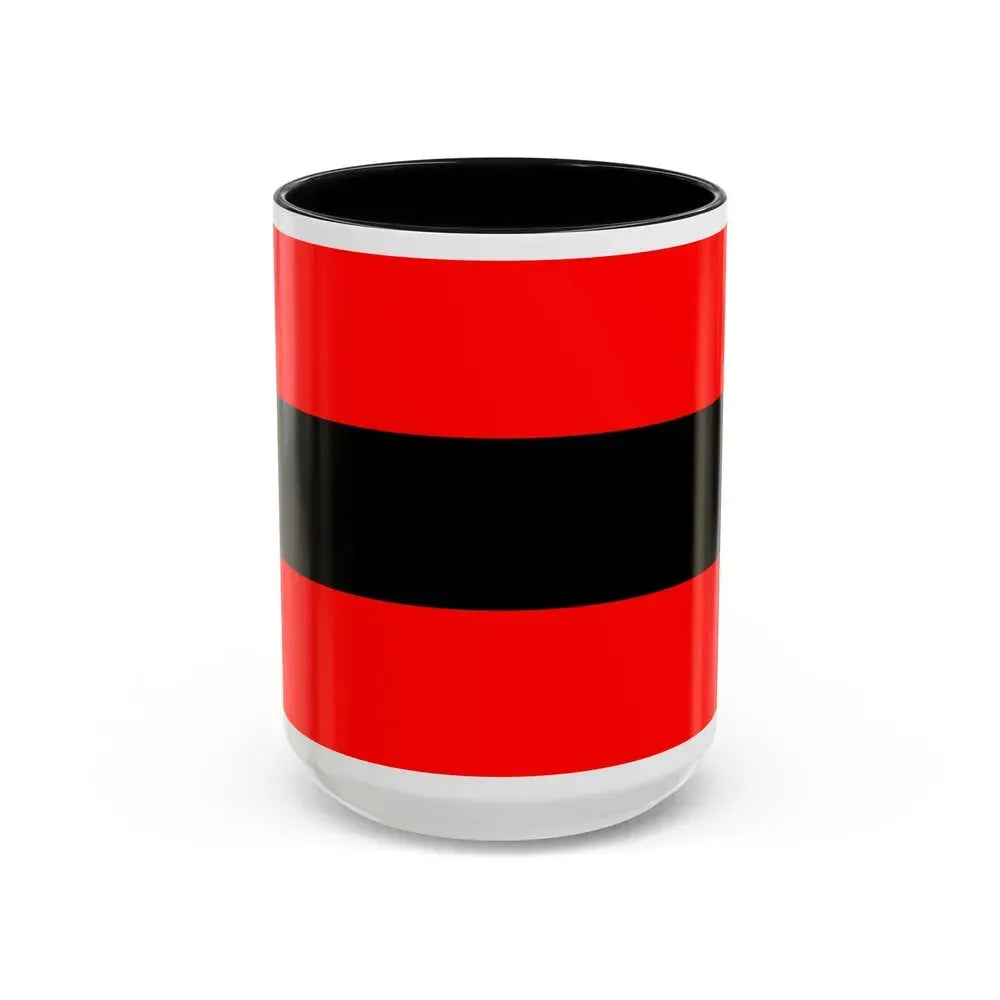 Civil Ensign of Albania - Accent Coffee Mug 15oz Black - Go Mug Yourself