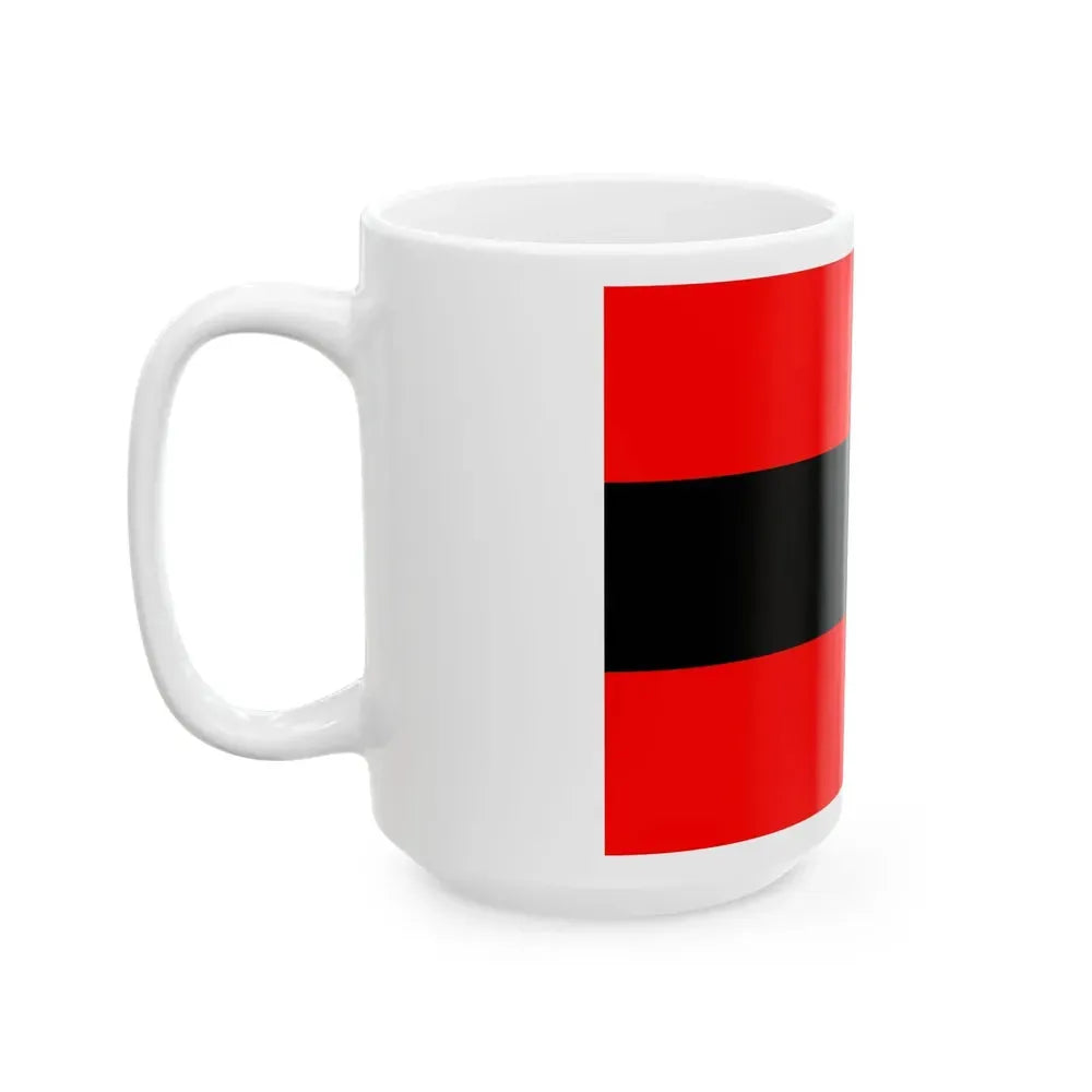 Civil Ensign of Albania (Albania) White Coffee Mug - Go Mug Yourself