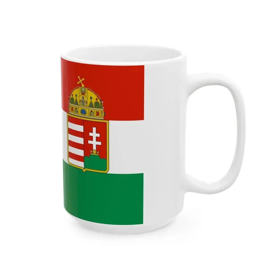 Civil ensign of Austria-Hungary 1869-1918 (Austria) White Coffee Mug - Go Mug Yourself
