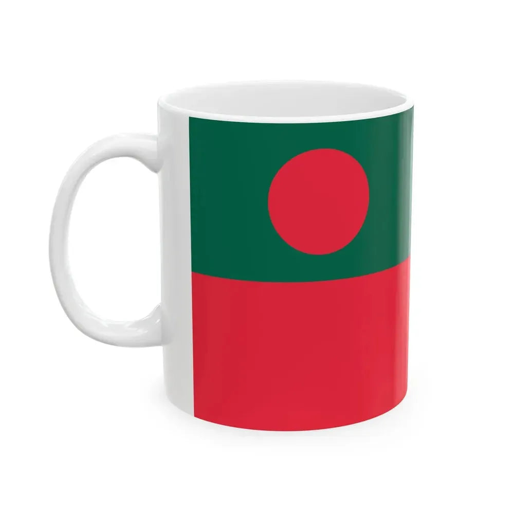 Civil Ensign of Bangladesh (Bangladesh) White Coffee Mug - Go Mug Yourself