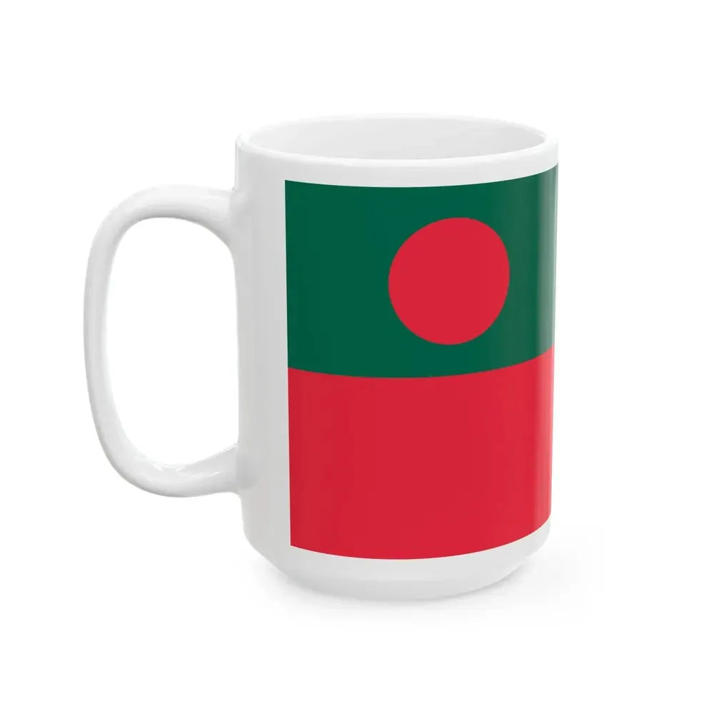 Civil Ensign of Bangladesh (Bangladesh) White Coffee Mug - Go Mug Yourself