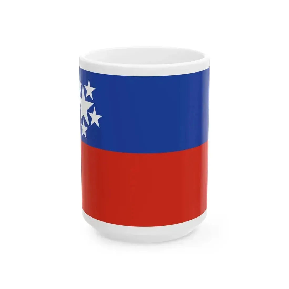 Civil Ensign of Burma 1952-1974 (Myanmar) White Coffee Mug 15oz - Go Mug Yourself