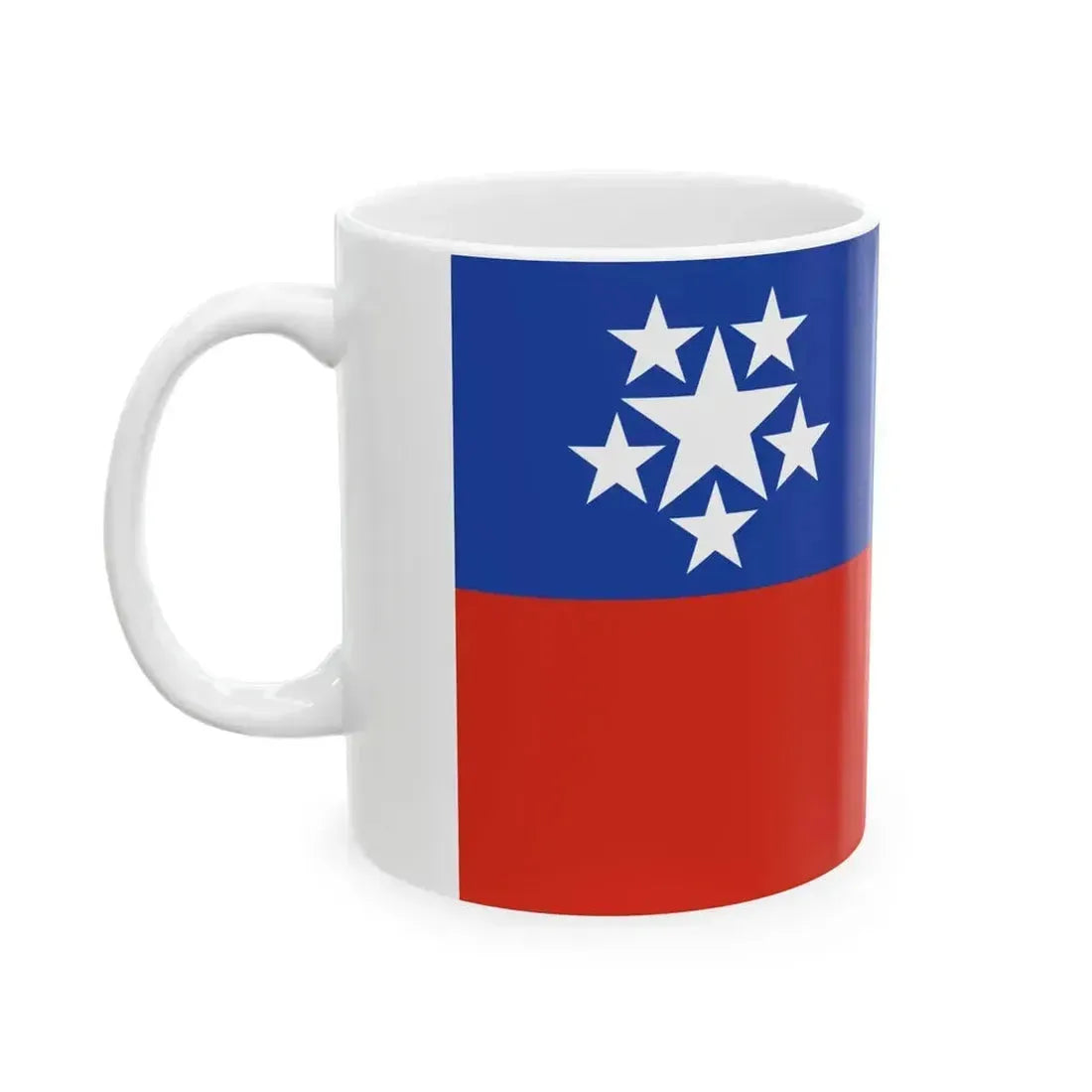 Civil Ensign of Burma 1952-1974 (Myanmar) White Coffee Mug - Go Mug Yourself
