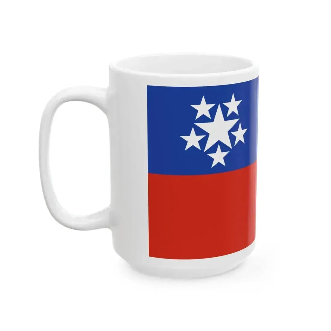 Civil Ensign of Burma 1952-1974 (Myanmar) White Coffee Mug - Go Mug Yourself