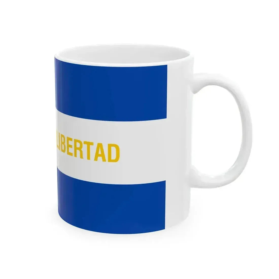 Civil Ensign of El Salvador (El Salvador) White Coffee Mug - Go Mug Yourself