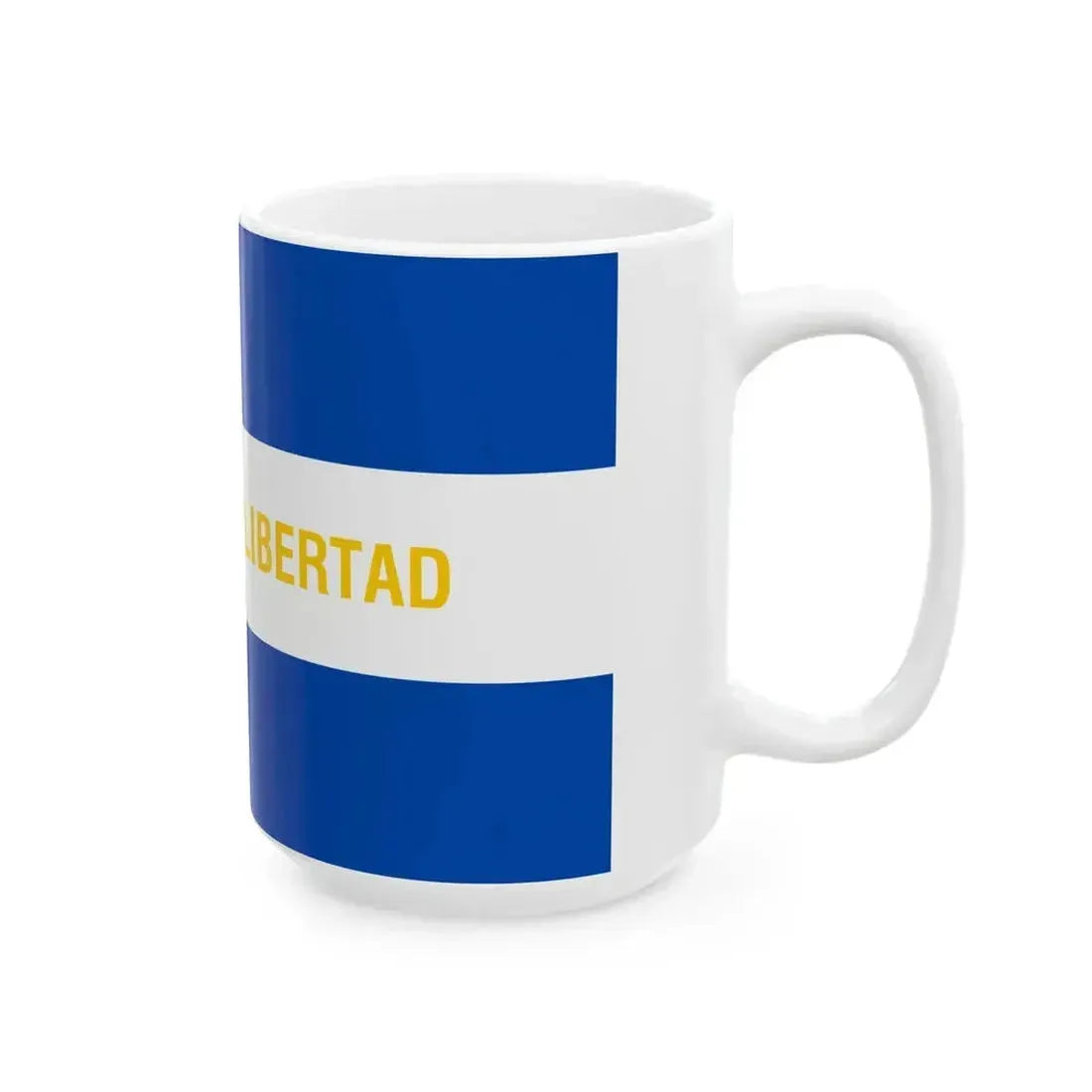 Civil Ensign of El Salvador (El Salvador) White Coffee Mug - Go Mug Yourself