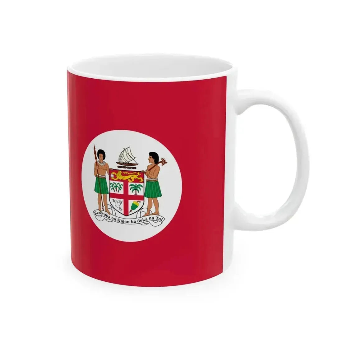 Civil Ensign of Fiji 1908-1970 (Fiji) White Coffee Mug - Go Mug Yourself