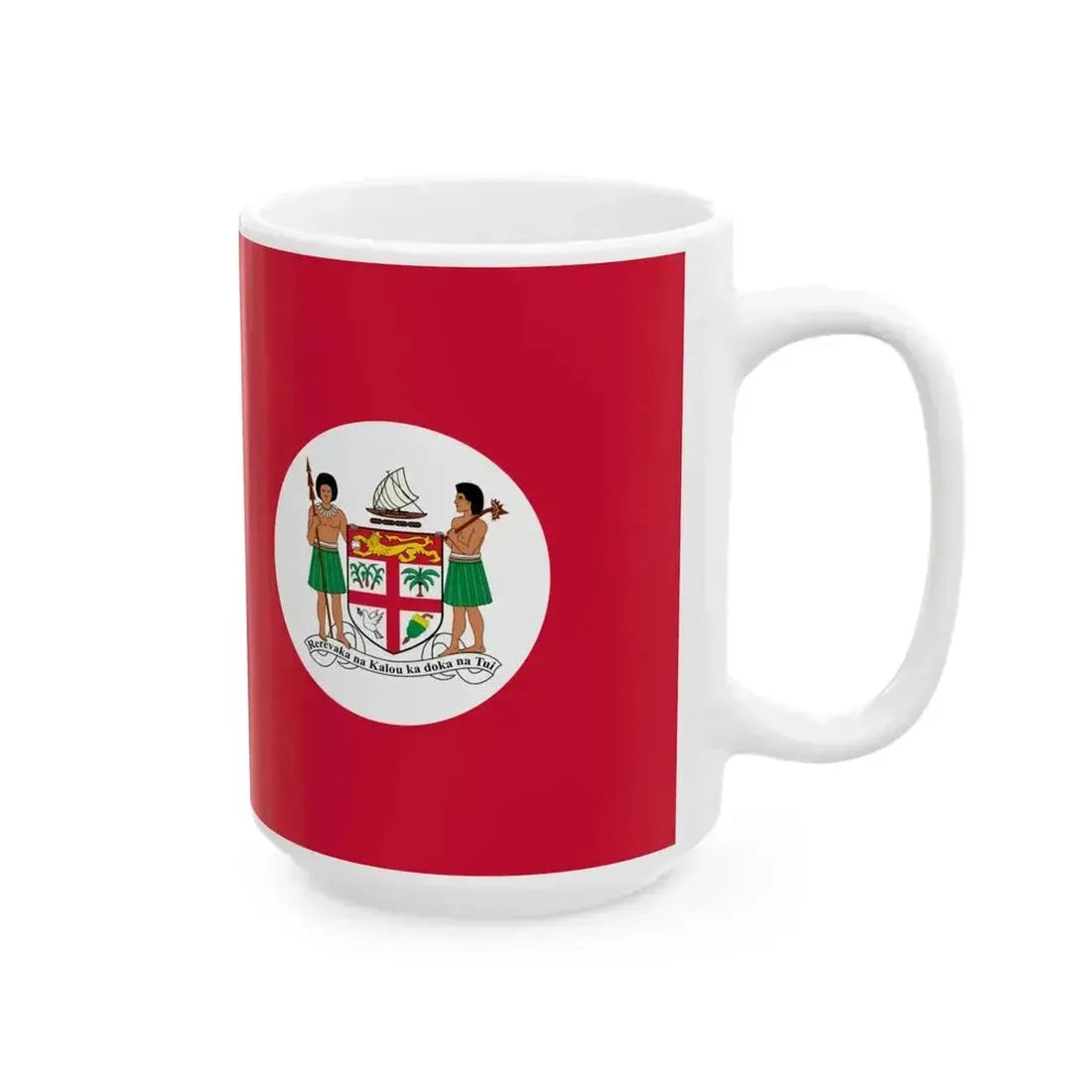 Civil Ensign of Fiji 1908-1970 (Fiji) White Coffee Mug - Go Mug Yourself