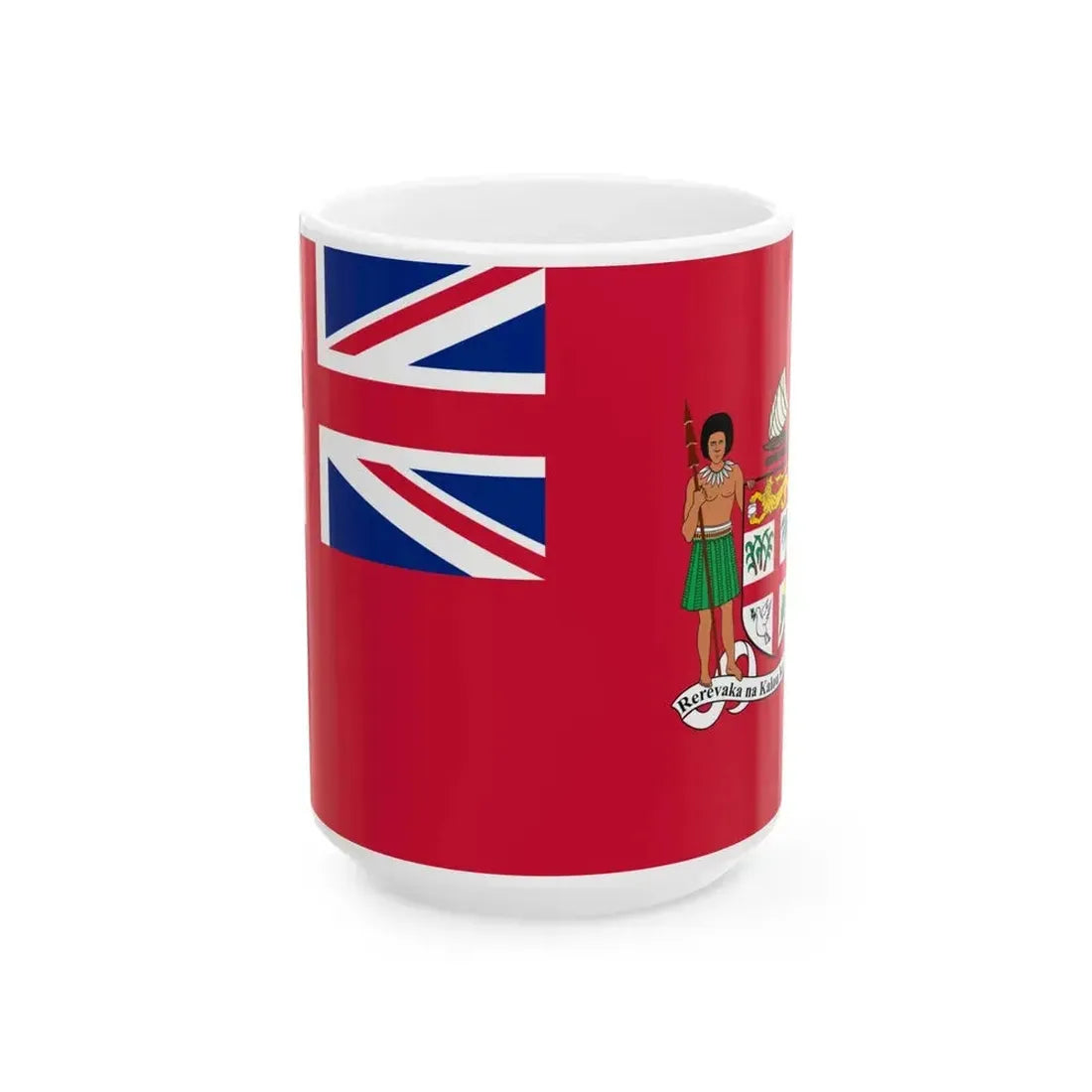 Civil Ensign of Fiji 1924-1970 unofficial (Fiji) White Coffee Mug 15oz - Go Mug Yourself