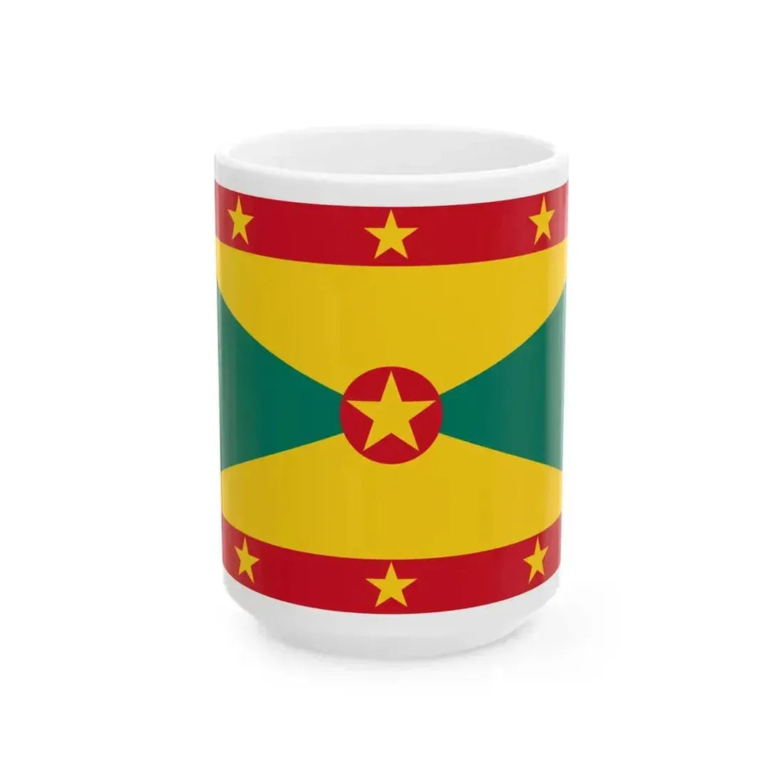 Civil Ensign of Grenada (Grenada) White Coffee Mug 15oz - Go Mug Yourself
