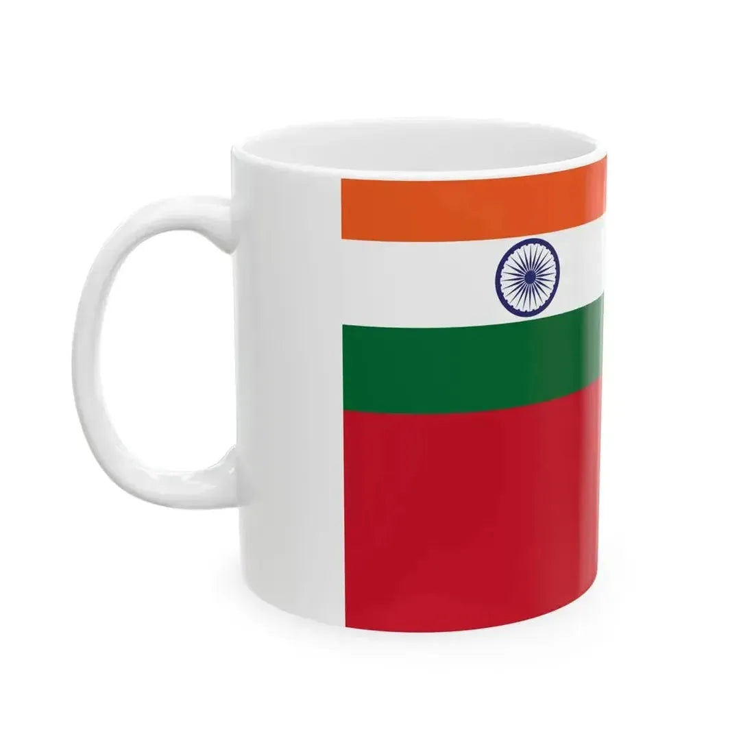 Civil Ensign of India (India) White Coffee Mug - Go Mug Yourself