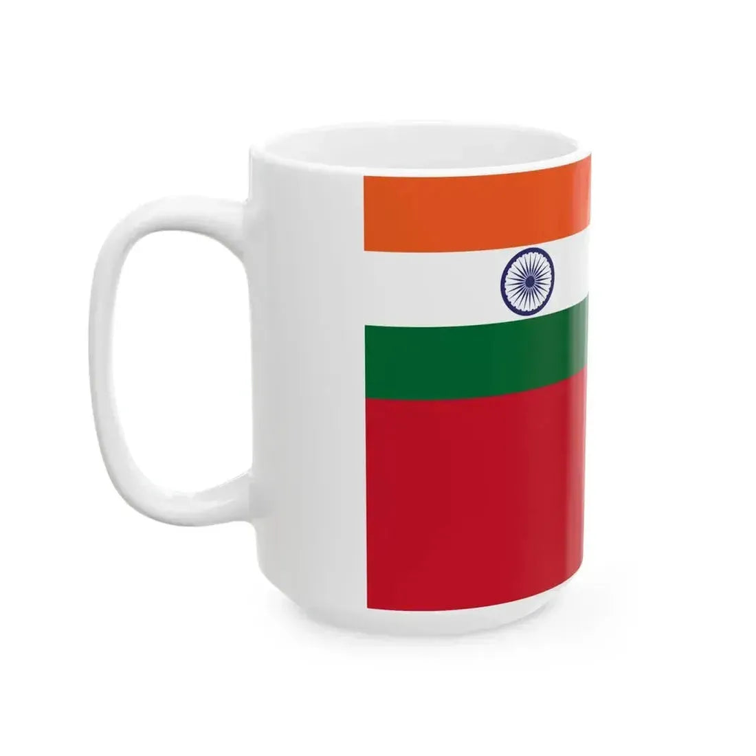 Civil Ensign of India (India) White Coffee Mug - Go Mug Yourself