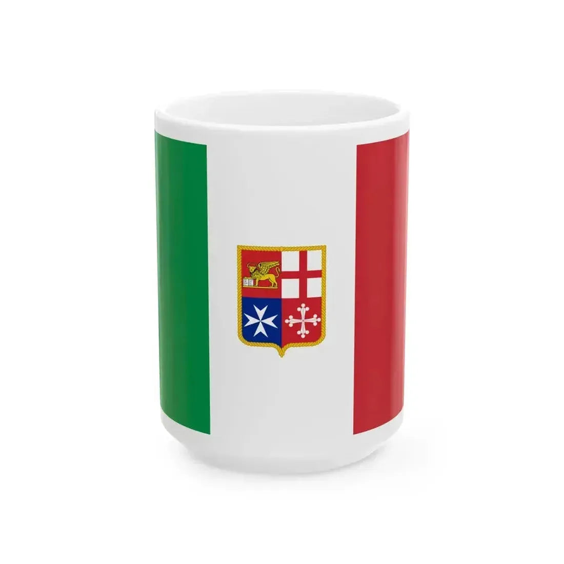 Civil Ensign of Italy (Italy) White Coffee Mug 15oz - Go Mug Yourself