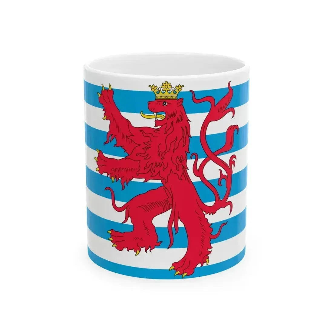 Civil Ensign of Luxembourg 3-2 (Luxembourg) White Coffee Mug 11oz - Go Mug Yourself