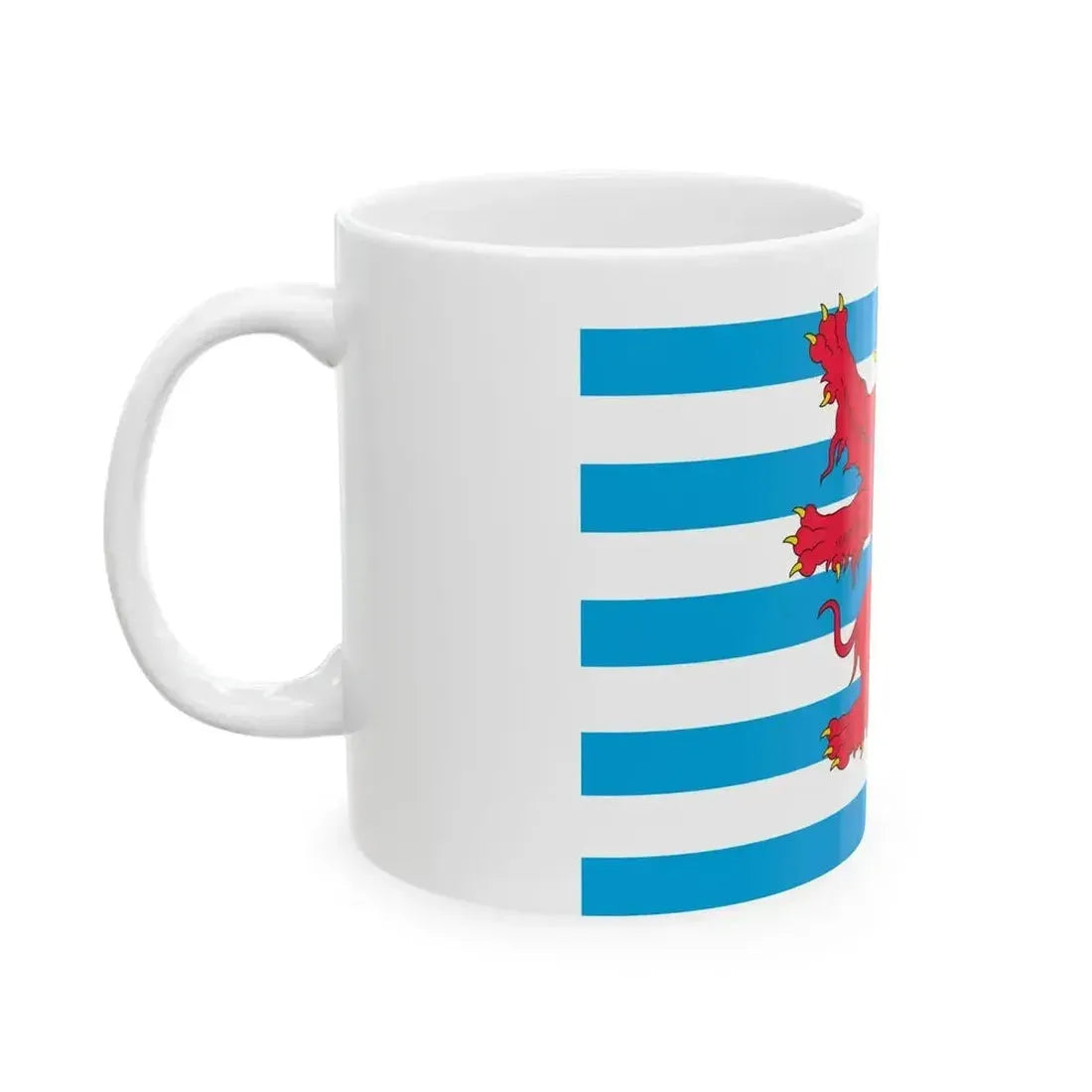 Civil Ensign of Luxembourg (Luxembourg) White Coffee Mug - Go Mug Yourself