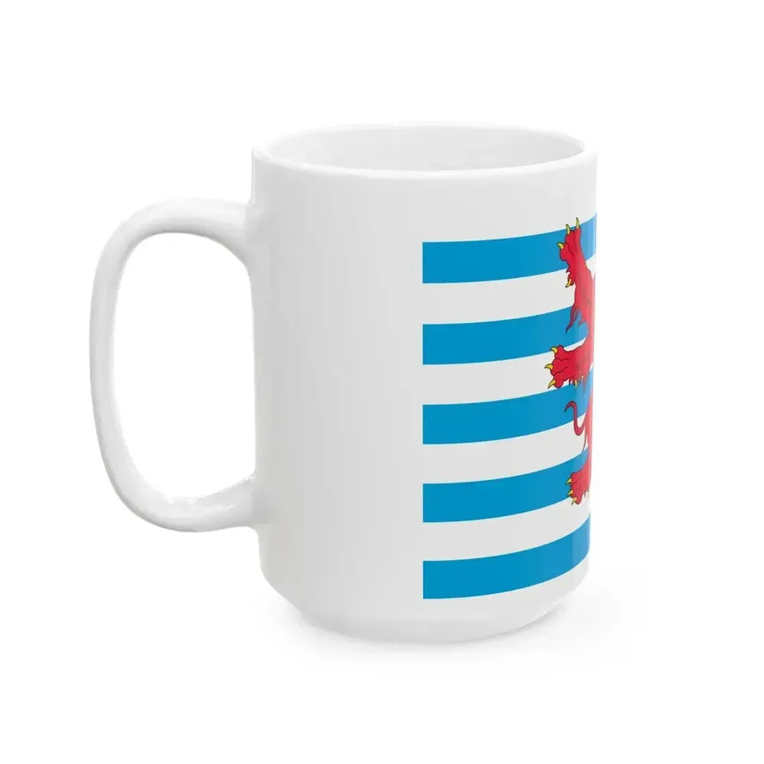 Civil Ensign of Luxembourg (Luxembourg) White Coffee Mug - Go Mug Yourself