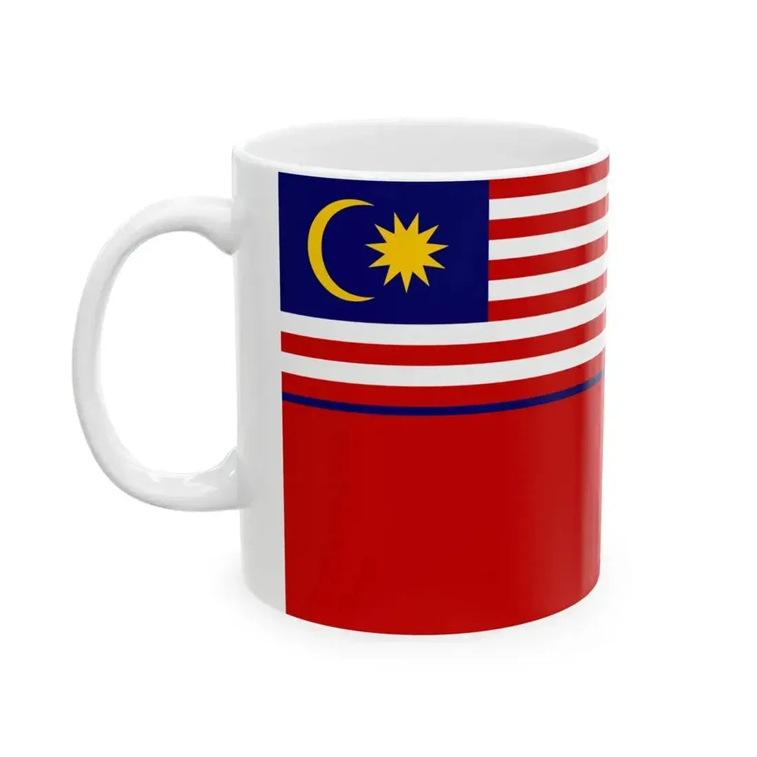 Civil Ensign of Malaya 1957-1963 (Malaysia) White Coffee Mug - Go Mug Yourself