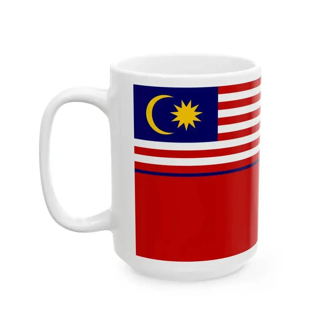 Civil Ensign of Malaya 1957-1963 (Malaysia) White Coffee Mug - Go Mug Yourself