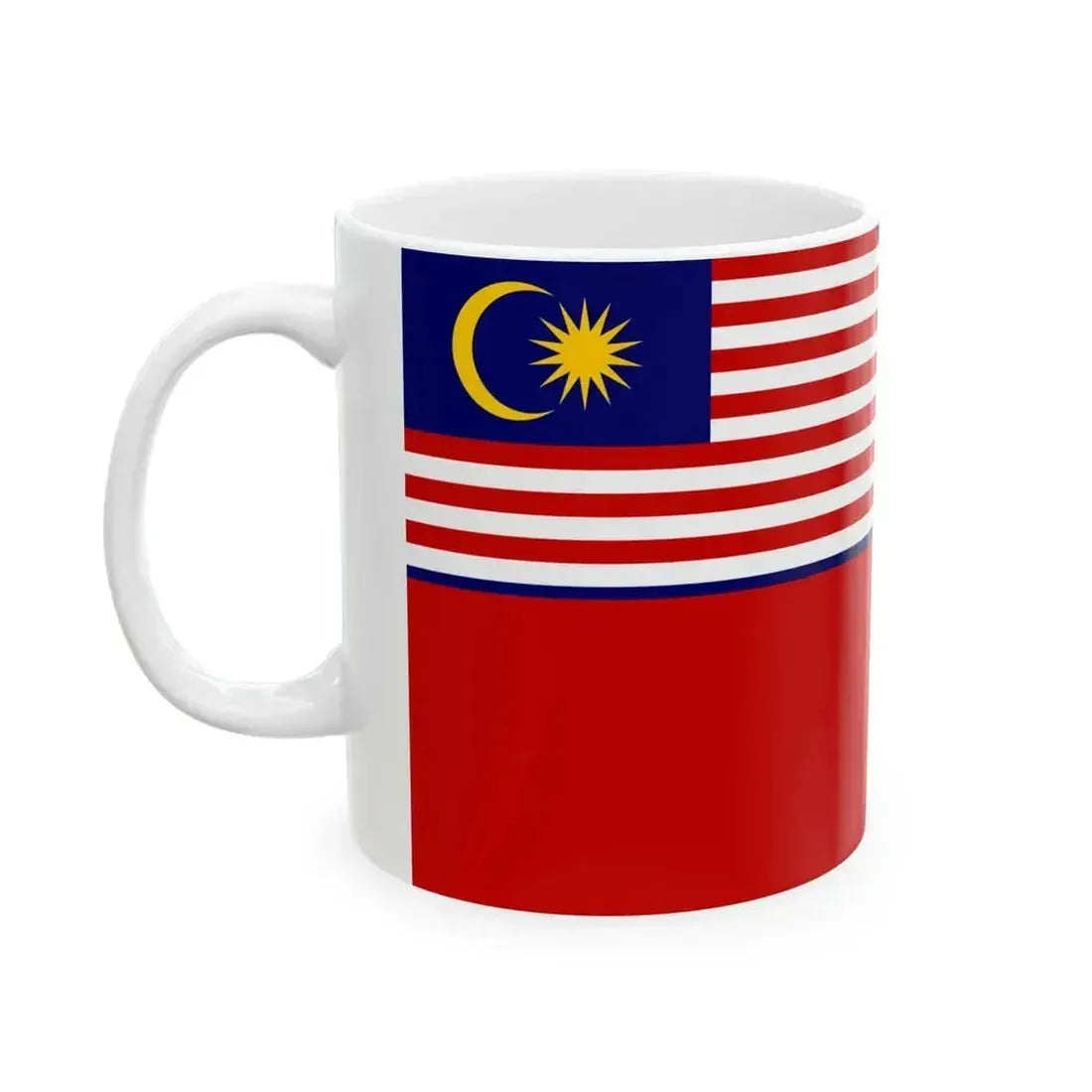 Civil Ensign of Malaysia (Malaysia) White Coffee Mug - Go Mug Yourself