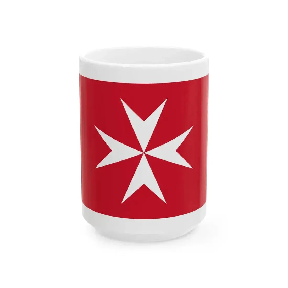 Civil Ensign of Malta (Malta) White Coffee Mug 15oz - Go Mug Yourself