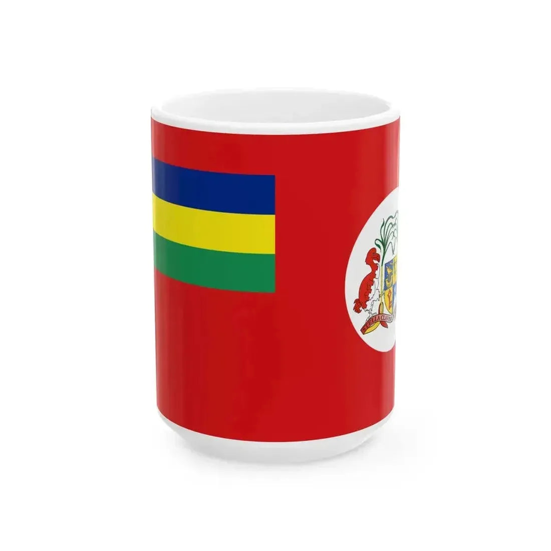 Civil Ensign of Mauritius (Mauritius) White Coffee Mug 15oz - Go Mug Yourself