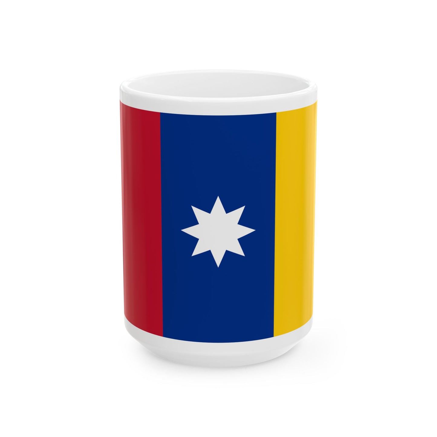 Civil ensign of New Granada (Colombia) White Coffee Mug-15oz-Go Mug Yourself