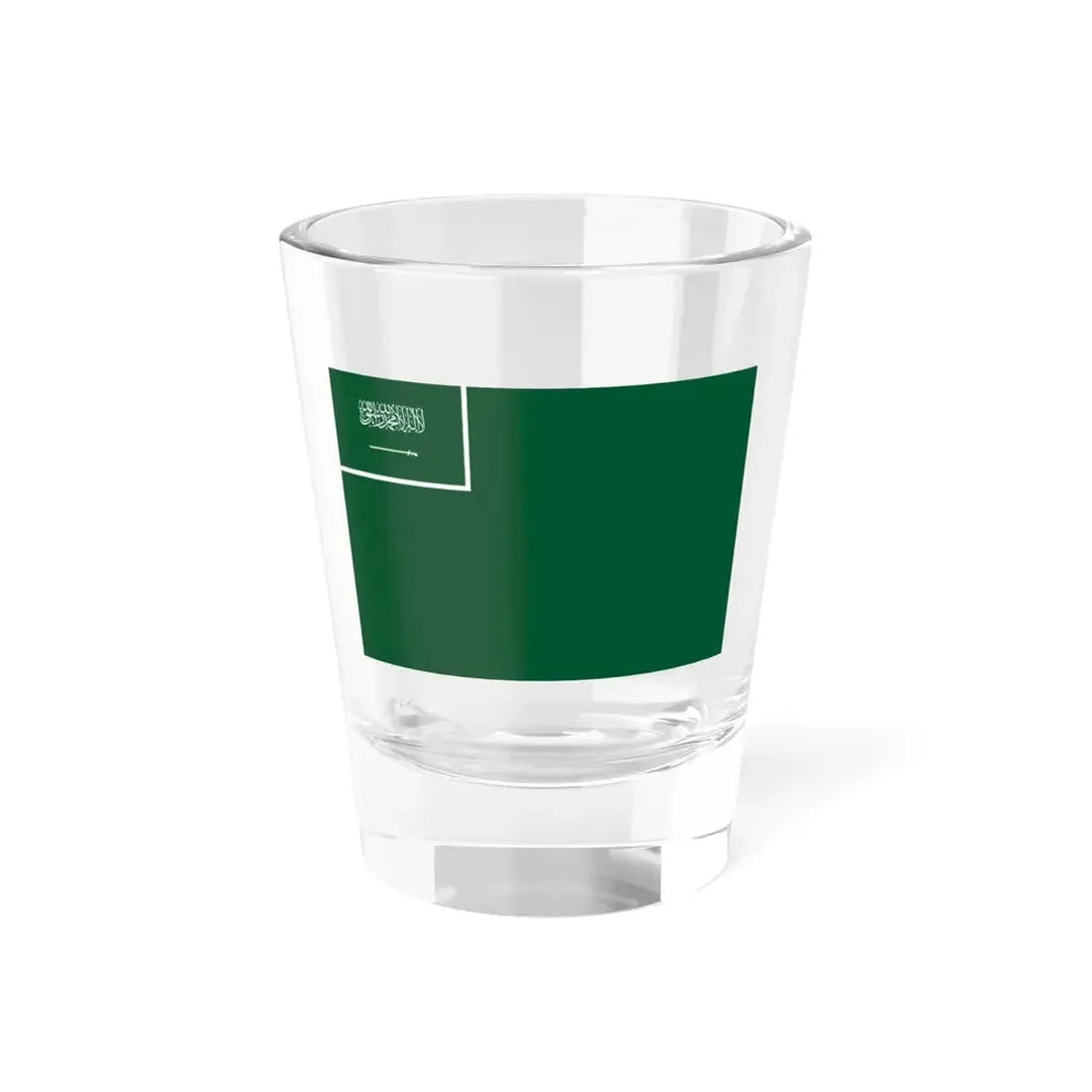 Civil Ensign of Saudi Arabia (Saudi Arabia) Shot Glass 1.5oz 1.5oz - Go Mug Yourself