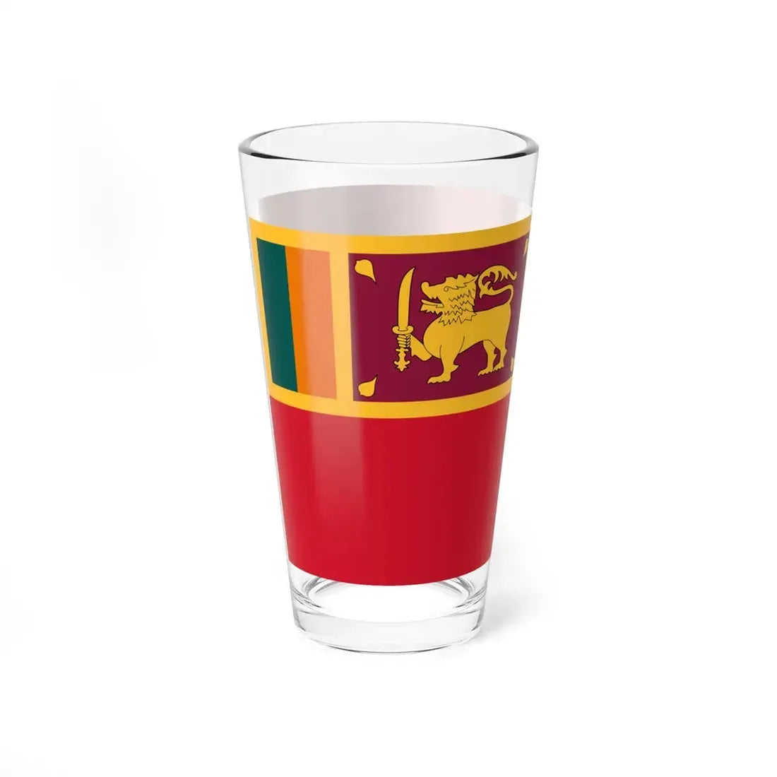 Civil Ensign of Sri Lanka (Sri Lanka) Pint Glass 16oz - Go Mug Yourself