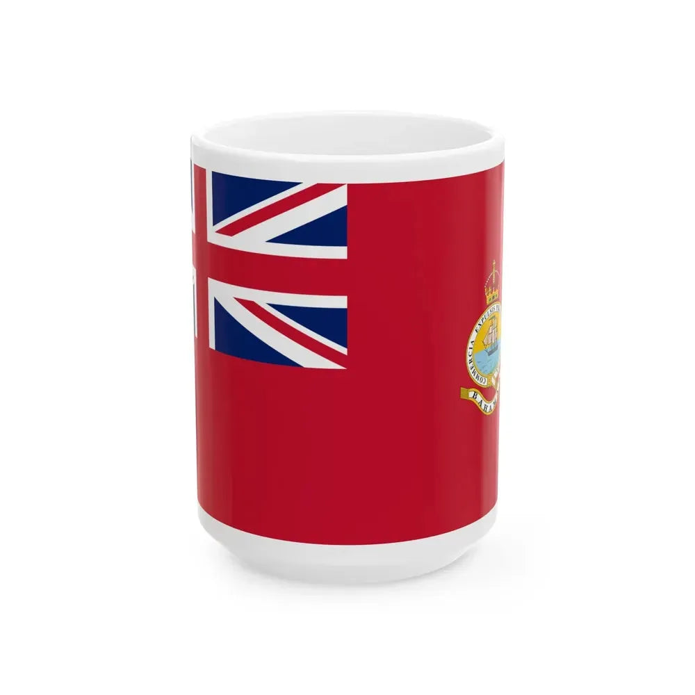 Civil Ensign of the Bahamas 1923-1953 (Bahamas) White Coffee Mug 15oz - Go Mug Yourself