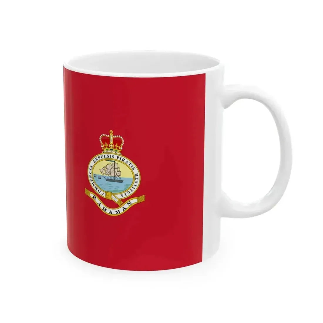 Civil Ensign of the Bahamas 1953-1964 (Bahamas) White Coffee Mug - Go Mug Yourself