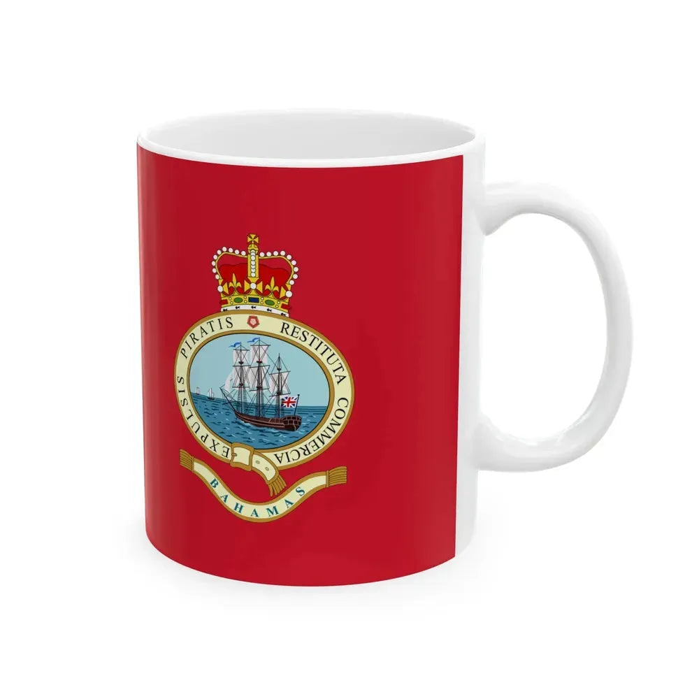 Civil Ensign of the Bahamas 1964-1973 (Bahamas) White Coffee Mug - Go Mug Yourself