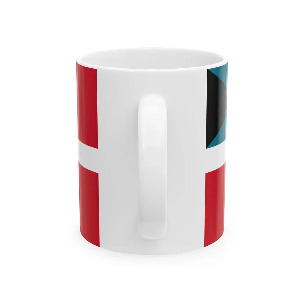 Civil Ensign of the Bahamas (Bahamas) White Coffee Mug - Go Mug Yourself