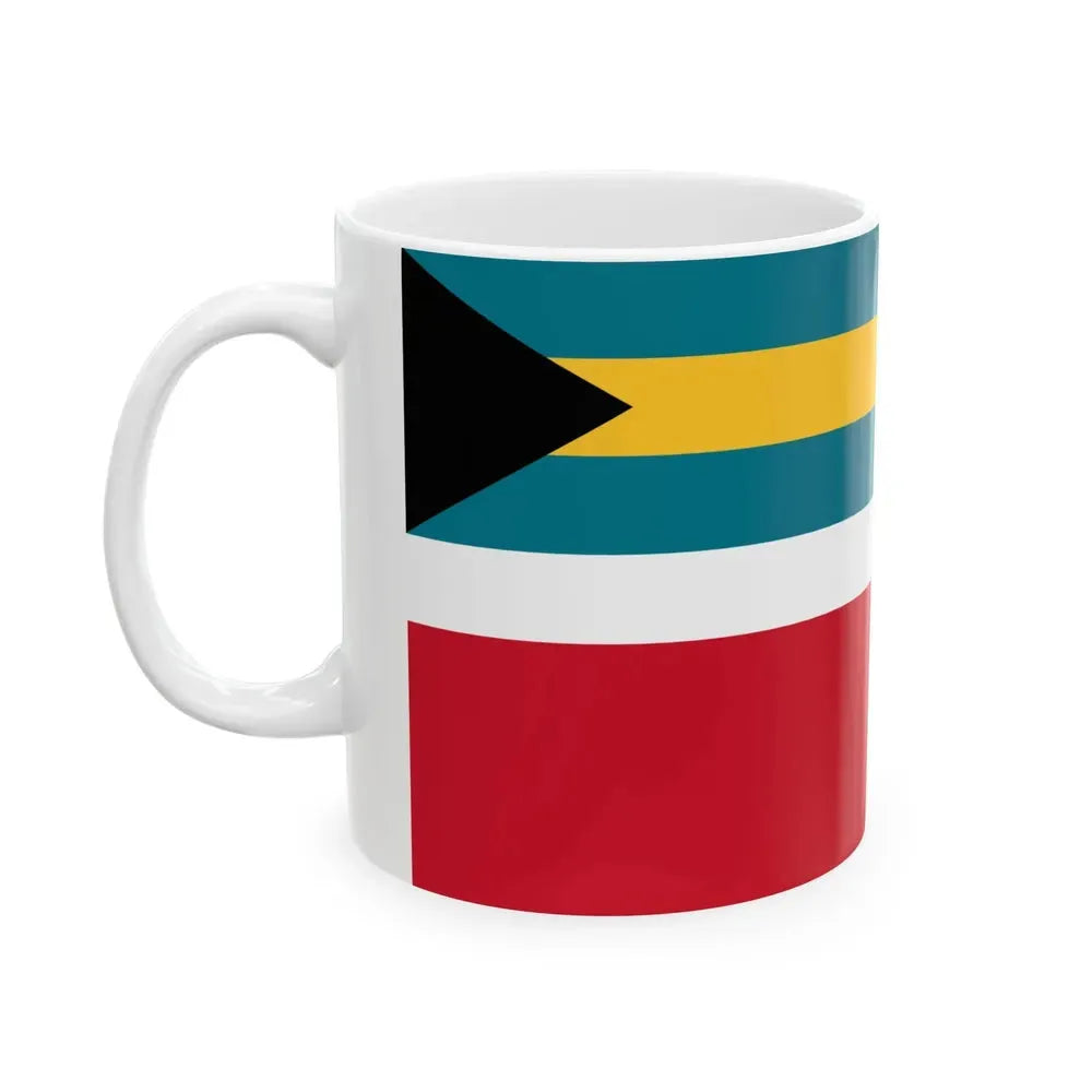 Civil Ensign of the Bahamas (Bahamas) White Coffee Mug - Go Mug Yourself
