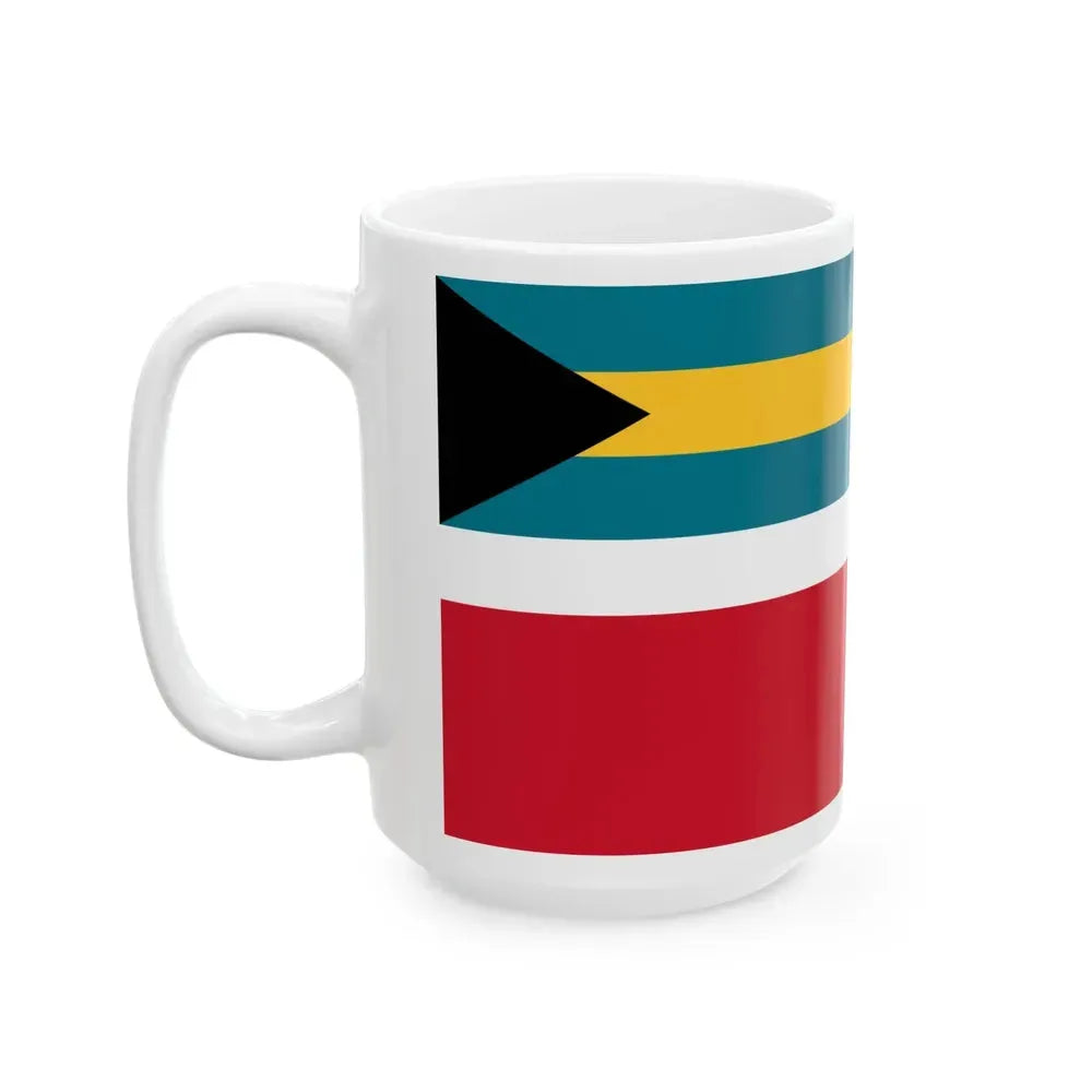 Civil Ensign of the Bahamas (Bahamas) White Coffee Mug - Go Mug Yourself