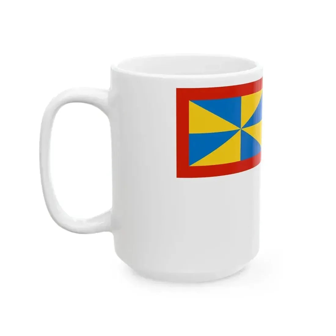 Civil Ensign of the Duchy of Parma 1851-1859 (Italy) White Coffee Mug - Go Mug Yourself