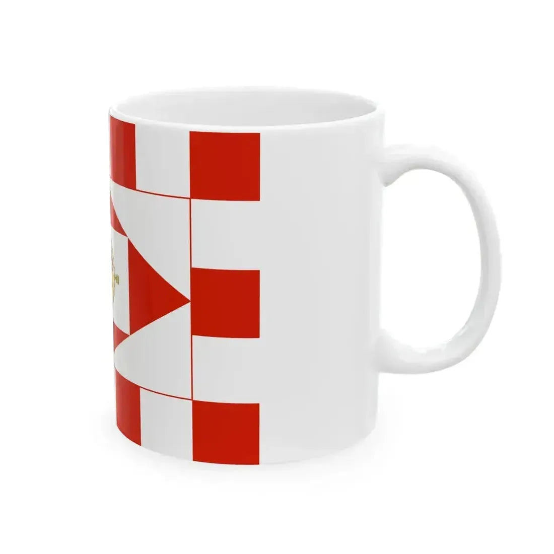 Civil Ensign of the Duchy of Parma Piacenza and Guastalla 1815-1847 (Italy) White Coffee Mug - Go Mug Yourself