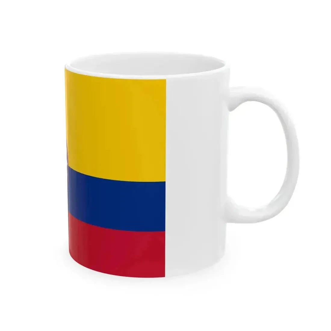 Civil ensign of United States of Colombia (Colombia) White Coffee Mug - Go Mug Yourself