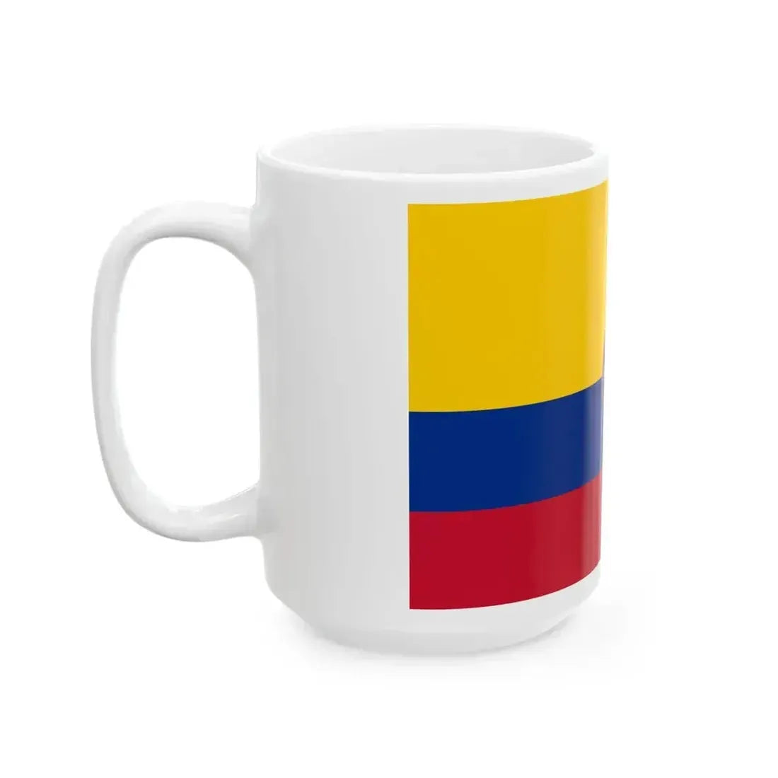 Civil ensign of United States of Colombia (Colombia) White Coffee Mug - Go Mug Yourself