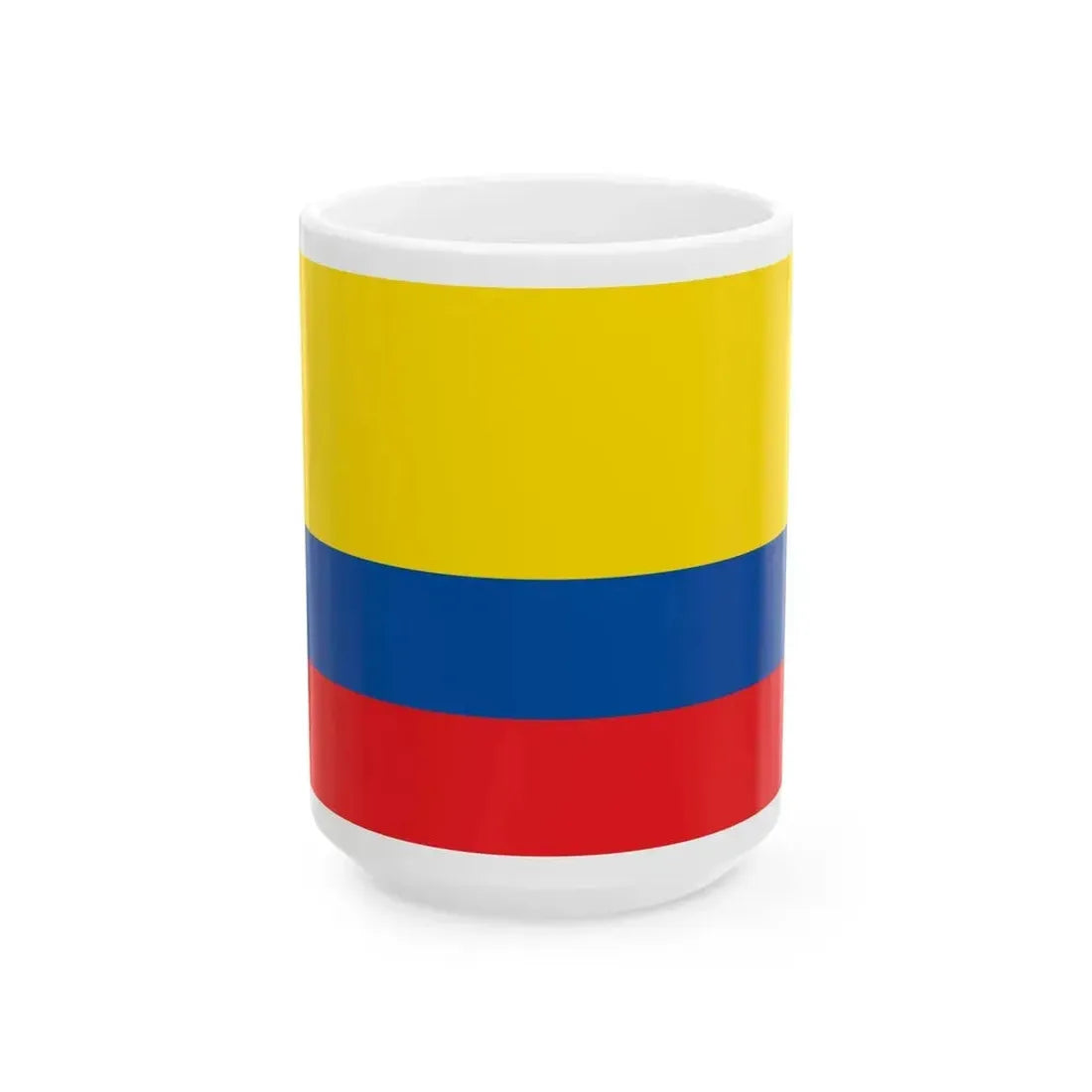 Civil flag and ensign of Ecuador 1900-2009 (Ecuador) White Coffee Mug 15oz - Go Mug Yourself