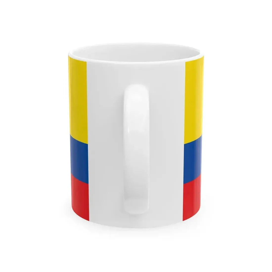 Civil flag and ensign of Ecuador 1900-2009 (Ecuador) White Coffee Mug - Go Mug Yourself