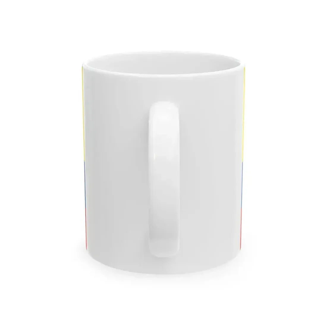 Civil flag and ensign of Ecuador (Ecuador) White Coffee Mug - Go Mug Yourself