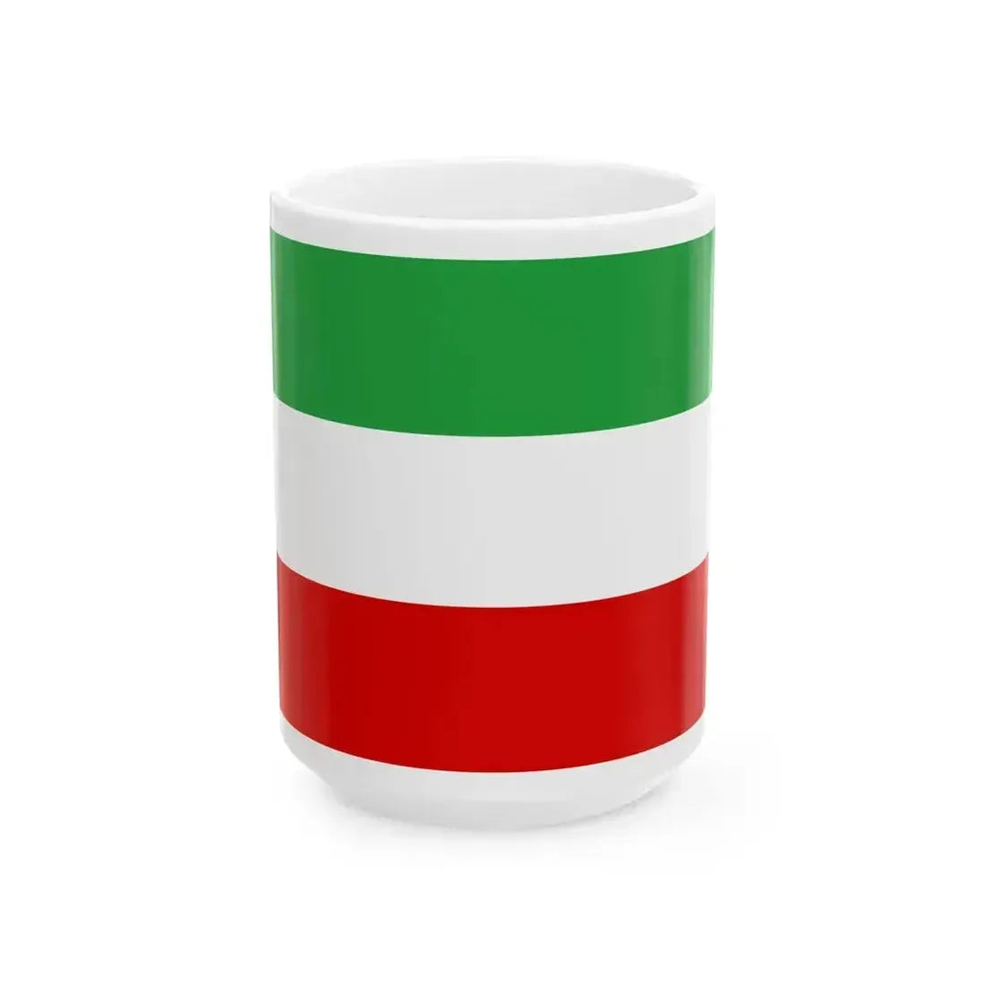 Civil flag of Iran 1964-1980 (Iran) White Coffee Mug 15oz - Go Mug Yourself