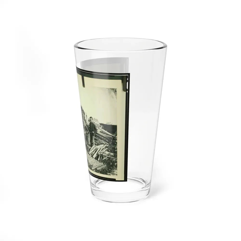 Civil War Camp Of The 6th N.Y. Artillery At Brandy Station, Virginia, Showing Union Soldiers In Front Of Log Company Kitchen (U.S. Civil War) Pint Glass 16oz - Go Mug Yourself