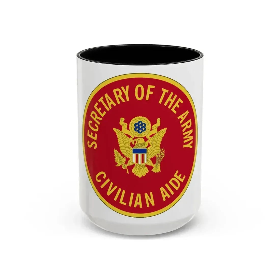 Civilian Aide to the Secretary of the (U.S. Army) Accent Coffee Mug 15oz Black - Go Mug Yourself