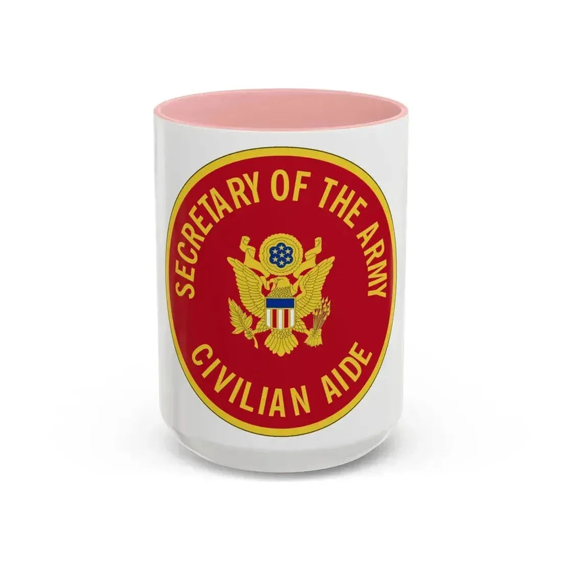 Civilian Aide to the Secretary of the (U.S. Army) Accent Coffee Mug 15oz Pink - Go Mug Yourself