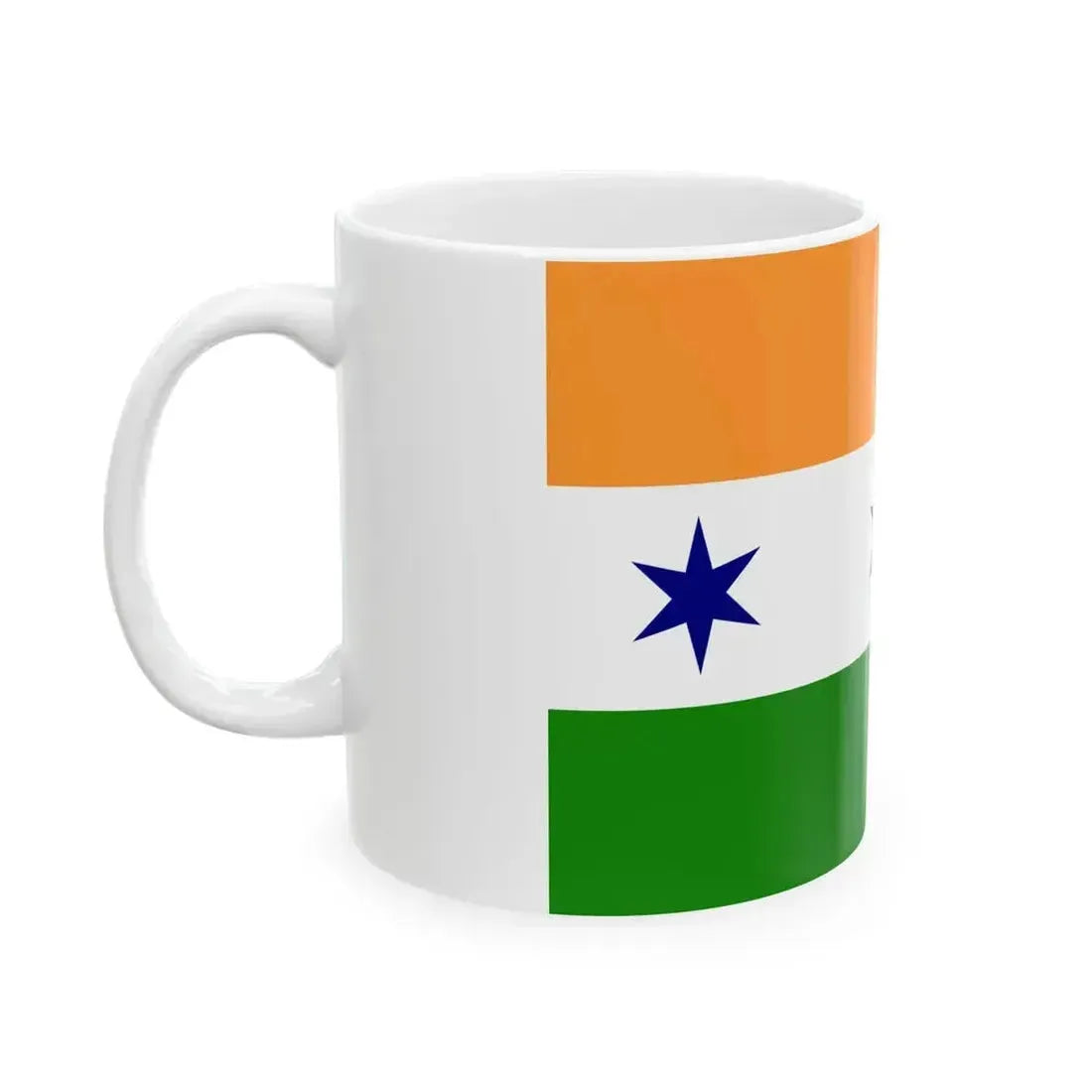 CJP-flag (India) White Coffee Mug - Go Mug Yourself
