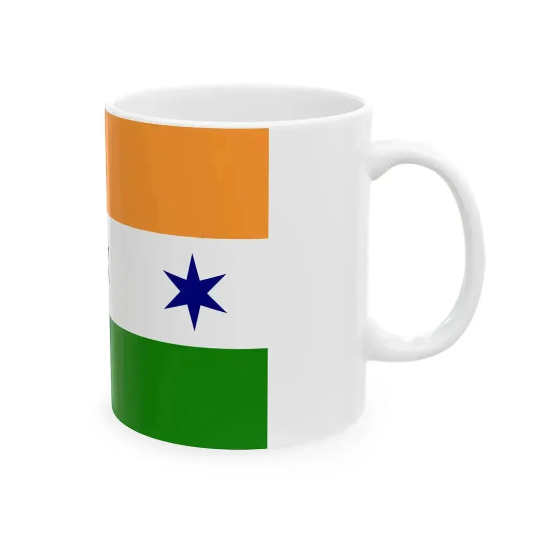 CJP-flag (India) White Coffee Mug - Go Mug Yourself