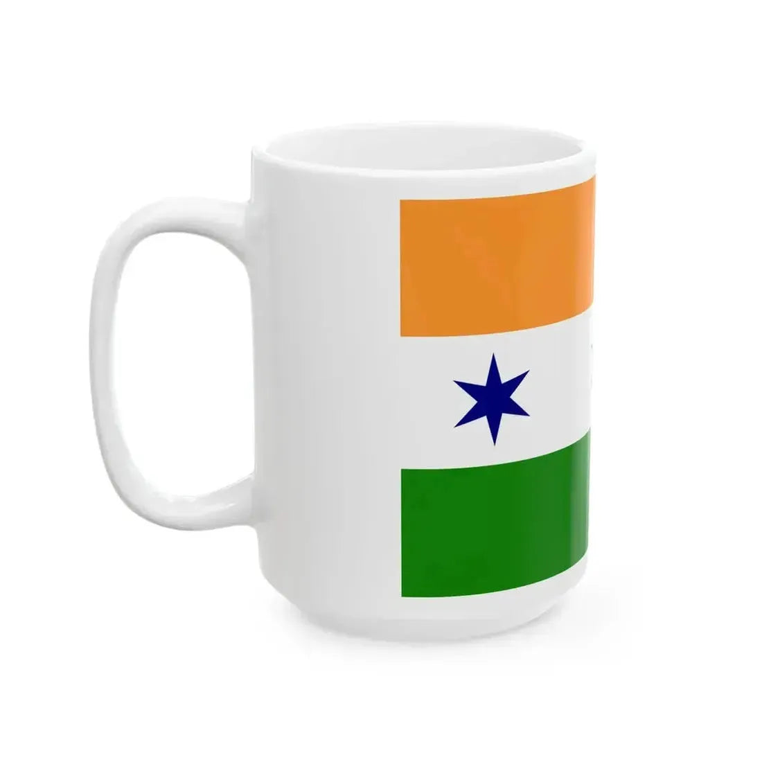 CJP-flag (India) White Coffee Mug - Go Mug Yourself