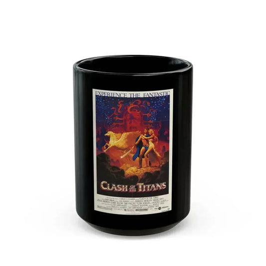 CLASH OF THE TITANS 1981 Movie Poster - Black Coffee Mug 15oz - Go Mug Yourself